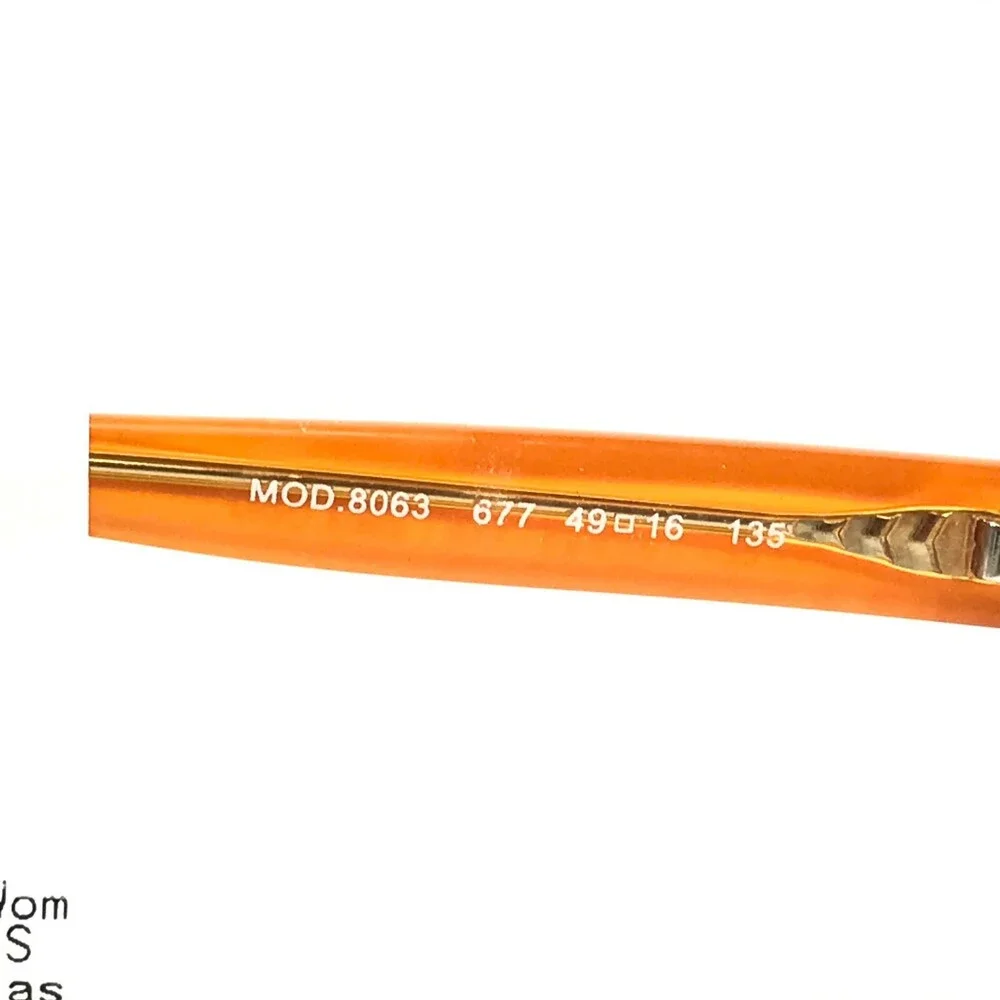 Versus by Versace Eyeglasses Frames MOD.8063 677 Brown Clear Orange 49-16-135
